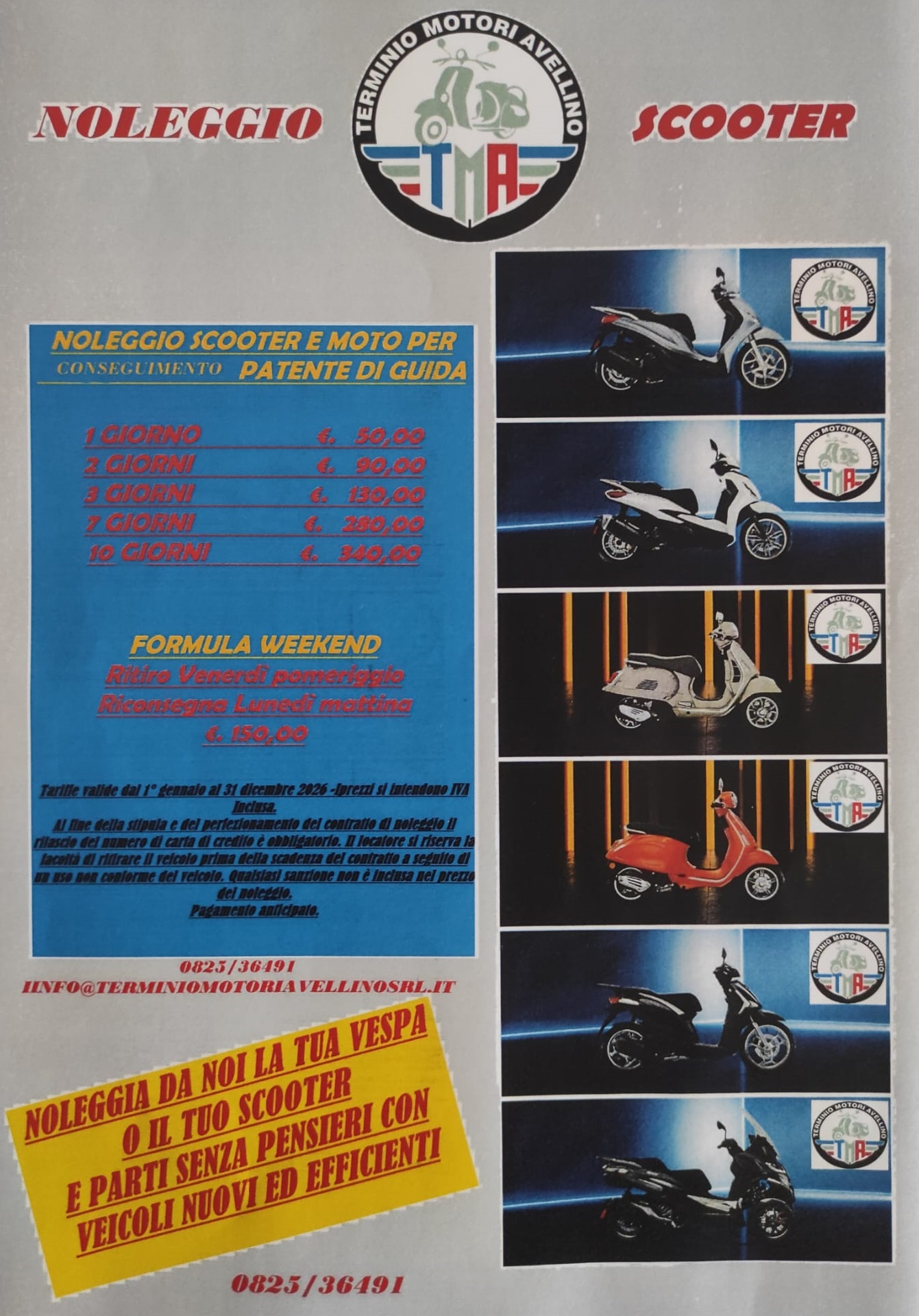 Noleggio Moto Piaggio Avellino